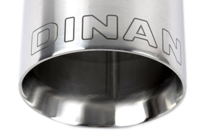 Dinan Double-Walled 4in Clamp-On Exhaust Tip - Polished - 4in Outlet / 3.25in Inlet