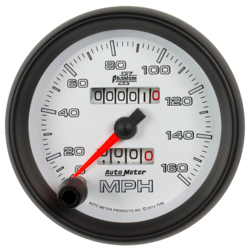 Autometer Phantom II 3-3/8in 160 MPH Mechanical Speedometer