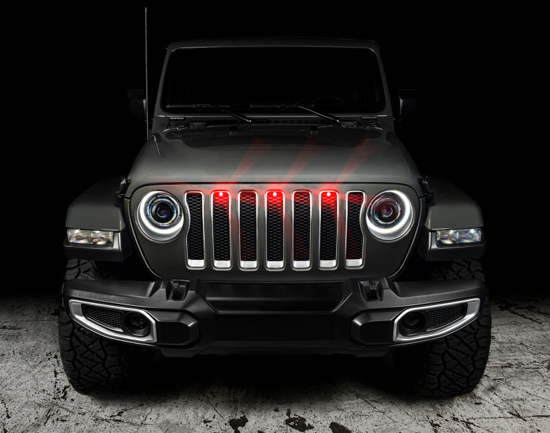 ORACLE Lighting Oracle Pre-Runner Style LED Grille Kit for Jeep Gladiator JT - Red