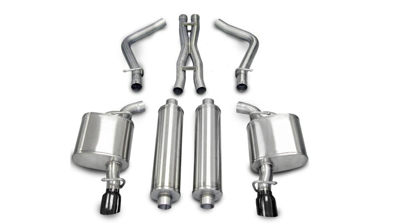 CORSA Performance Corsa 2005-2010 Dodge Charger R/T 5.7L V8 Black Xtreme Cat-Back Exhaust