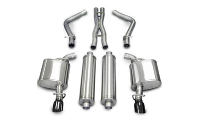 CORSA Performance Corsa 2005-2010 Dodge Charger R/T 5.7L V8 Black Xtreme Cat-Back Exhaust