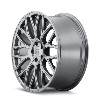 Touren 3276 TR76 17x8 / 5x114.3 BP / 35mm Offset / 72.6mm Hub Gloss Graphite Wheel