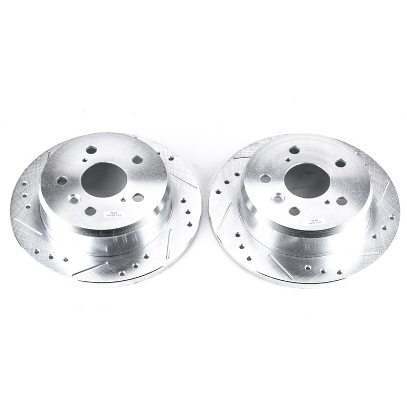 PowerStop Power Stop 02-03 Lexus ES300 Rear Evolution Drilled & Slotted Rotors - Pair
