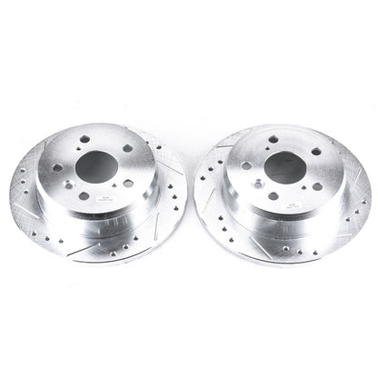 PowerStop Power Stop 02-03 Lexus ES300 Rear Evolution Drilled & Slotted Rotors - Pair