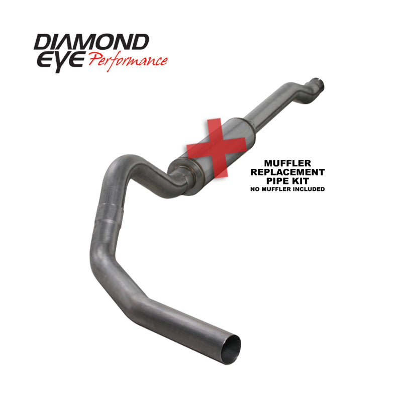 Diamond Eye Performance Diamond Eye KIT 4in Catback Single SS: 03-07 FORD 6.0L F250/F350
