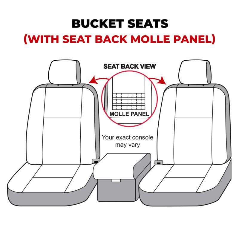 Covercraft 21-24 Ford Bronco Carhartt Super Dux SeatSaver Custom Front Row Seat Covers - Black