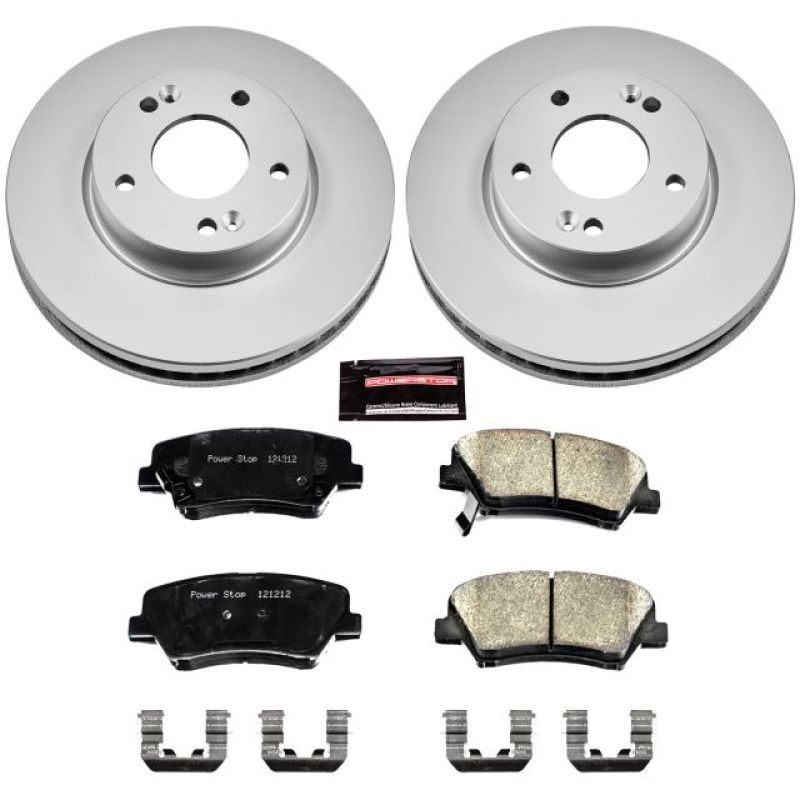 PowerStop Power Stop 11-16 Hyundai Elantra Front Z17 Evolution Geomet Coated Brake Kit