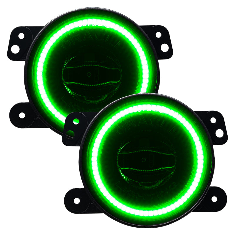 ORACLE Lighting Oracle Jeep Wrangler JK/JL/JT High Performance W LED Fog Lights - Green