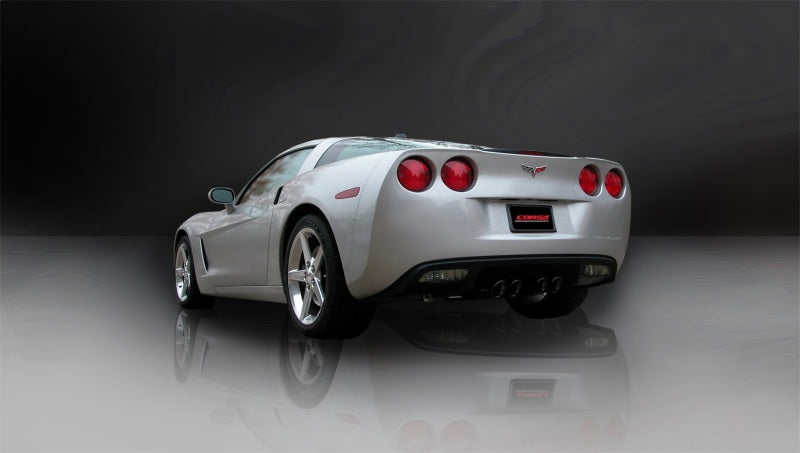 CORSA Performance Corsa 06-08 Corvette C6 Sport Cat-Back Dual Rear Exit w/ 3.5in Black PVD Tips