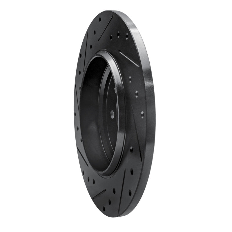 R1 Concepts R1 00-05 Mercedes-Benz ML500 (USA/Canada) Rear Right Drilled & Slotted Black Brake Rotor