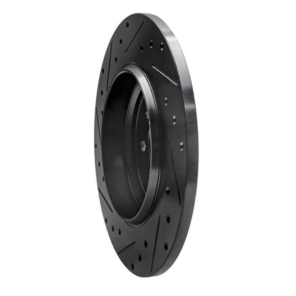 R1 Concepts R1 00-05 Mercedes-Benz ML500 (USA/Canada) Rear Right Drilled & Slotted Black Brake Rotor