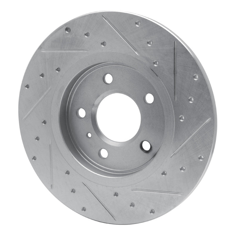 R1 Concepts R1 05-05 Buick TERRAZA Rear Left Drilled & Slotted Silver Brake Rotor