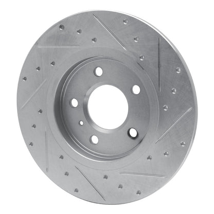 R1 Concepts R1 05-05 Buick TERRAZA Rear Left Drilled & Slotted Silver Brake Rotor