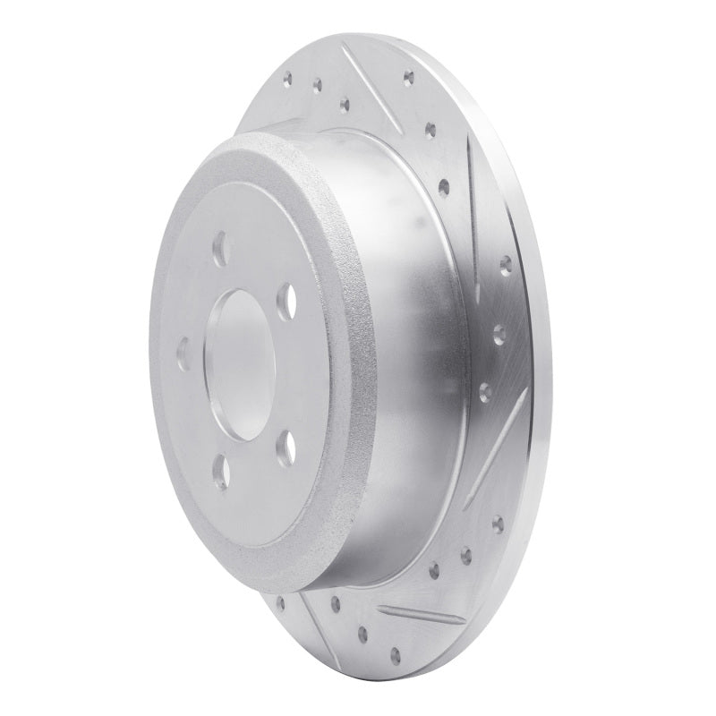 R1 Concepts R1 07-12 Dodge Nitro Rear Left Drilled & Slotted Silver Brake Rotor