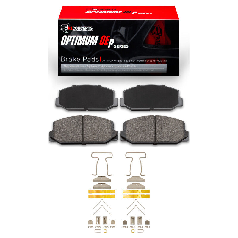 R1 Concepts R1 1970-1979 Toyota Corolla (US/Canada) Front R1 Optimum OE Pads & Hardware Kit