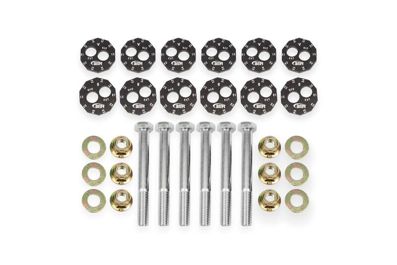 BMR Suspension BMR 97-04 Chevrolet Corvette C5 Front & Rear Lower Control Arms Camber Bolt Kit - Black Anodized