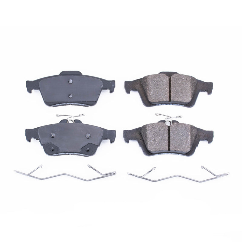 PowerStop Power Stop 2016 Ford Focus Rear Z17 Evolution Ceramic Brake Pads w/Hardware