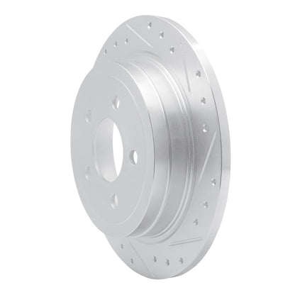 R1 Concepts R1 03-05 Ford Explorer Sport Rear Right Drilled & Slotted Silver Brake Rotor