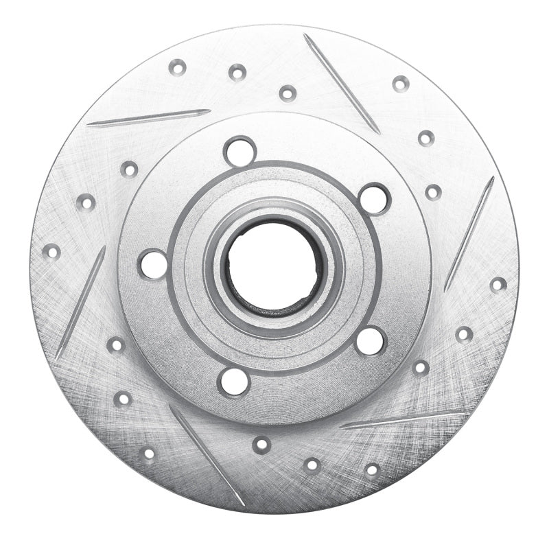 R1 Concepts R1 96-08 Audi A4 (Mexico) Rear Right Drilled & Slotted Silver Brake Rotor