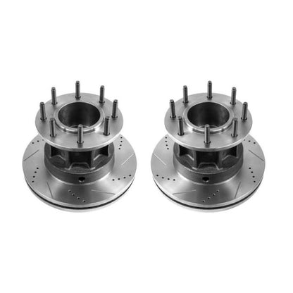 PowerStop Power Stop 13-16 Ford F-350 Super Duty Front Drilled & Slotted Rotor - Pair