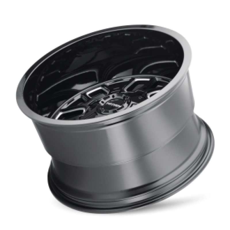 Mayhem 8107 Cogent 20x9 / 8x180 BP / 0mm Offset / 124.1mm Hub Black w/ Milled Spokes Wheel