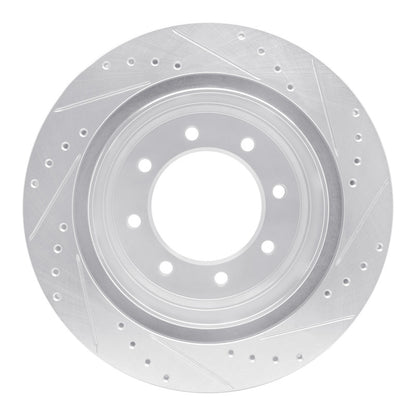 R1 Concepts R1 12-21 Nissan NV1500 Rear Left Drilled & Slotted Silver Brake Rotor