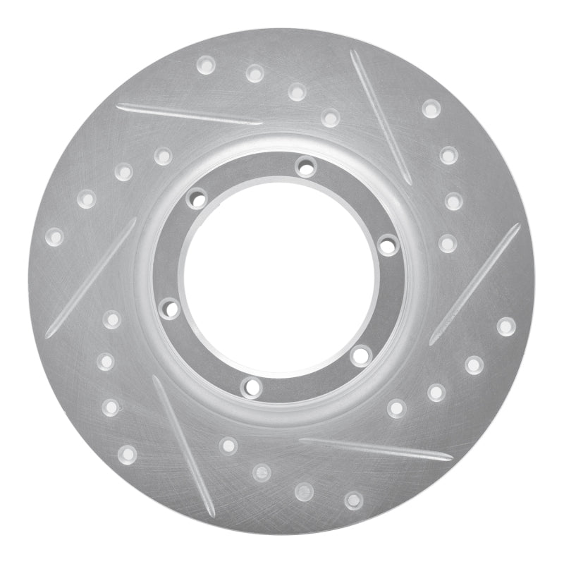 R1 Concepts R1 71-83 Renault Lecar Front Right Rear Right Drilled & Slotted Silver Brake Rotor