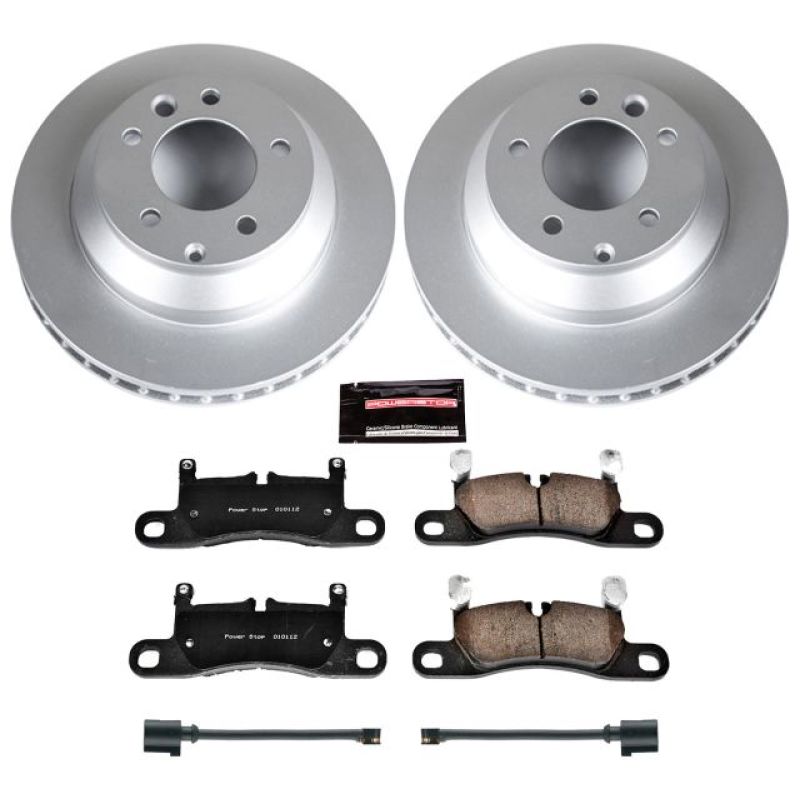 PowerStop Power Stop 11-18 Porsche Cayenne Rear Z23 Evolution Sport Coated Brake Kit