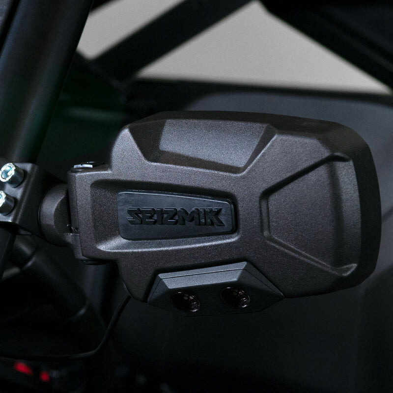 Seizmik 24+ Pol/Cam/Hon/Kaw Pursuit Night Vision LED Sideview Mirror-Adj. 1.75-2 in. ROP Clamp Pair