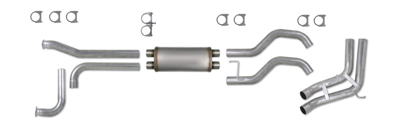 Diamond Eye Performance Diamond Eye KIT 3-1/2in Catback SPORT-SIDE DUAL GAS AL: NISSAN TITAN 5.6L 07-10