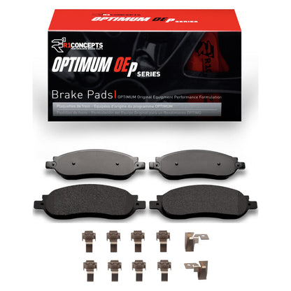 R1 Concepts R1 05-07 Ford F-250 2WD (Super Duty) Rear Optimum OE Pads & Hardware Kit