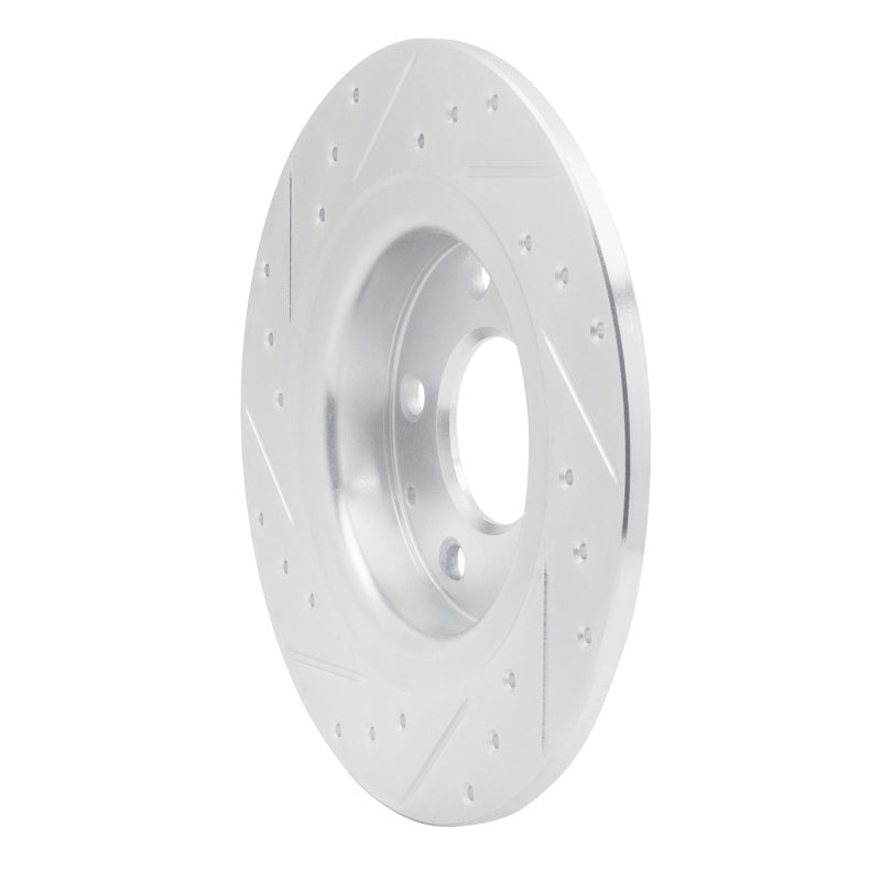 R1 Concepts R1 14-21 Mazda 6 Rear Right Drilled & Slotted Silver Brake Rotor