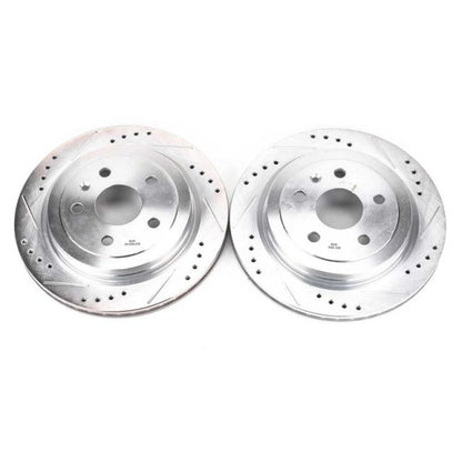 PowerStop Power Stop 08-18 Cadillac CTS Rear Evolution Drilled & Slotted Rotors - Pair