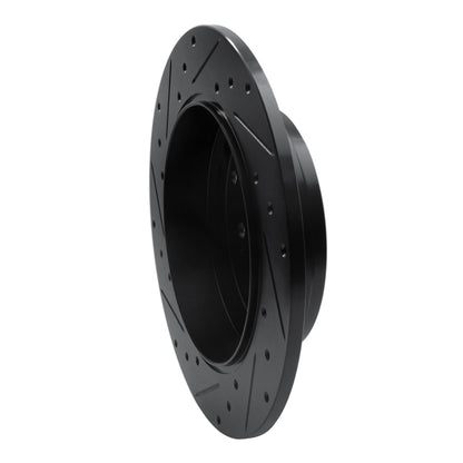 R1 Concepts R1 07-17 Acura MDX Rear Right Drilled & Slotted Black Brake Rotor