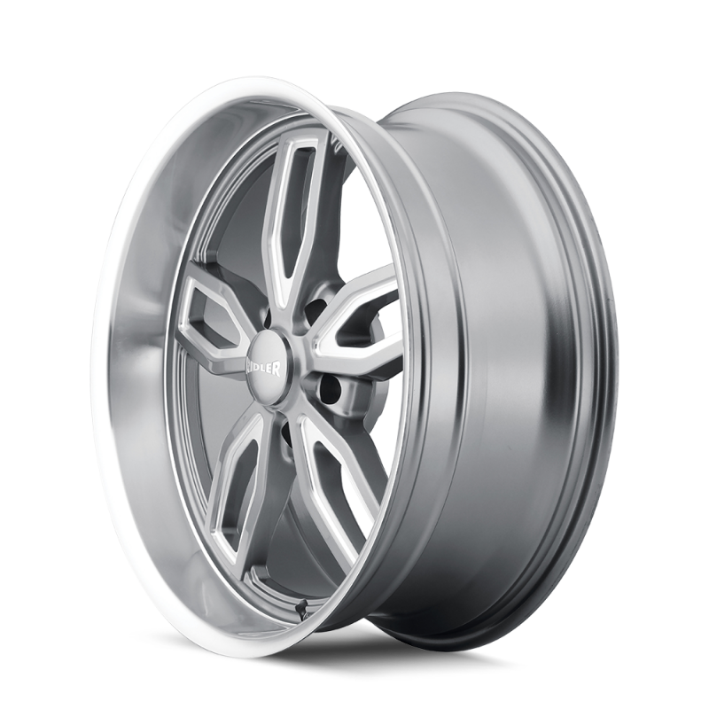 Ridler Wheels Ridler 608 20x10 / 5x120.65 BP / 0mm Offset / 72.62mm Hub Gloss Grey Milled Wheel