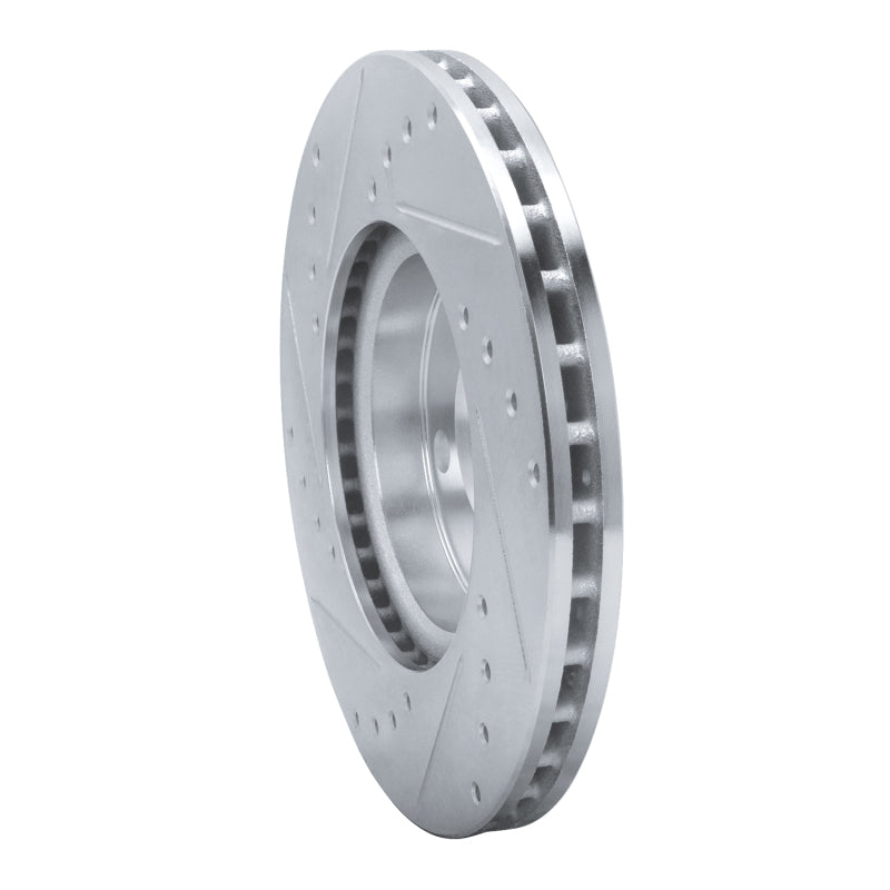 R1 Concepts R1 17-25 Nissan Kicks Front Right Drilled & Slotted Silver Brake Rotor