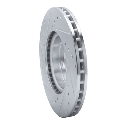 R1 Concepts R1 17-25 Nissan Kicks Front Right Drilled & Slotted Silver Brake Rotor