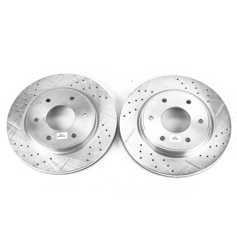 PowerStop Power Stop 05-06 Infiniti QX56 Front Evolution Drilled & Slotted Rotors - Pair