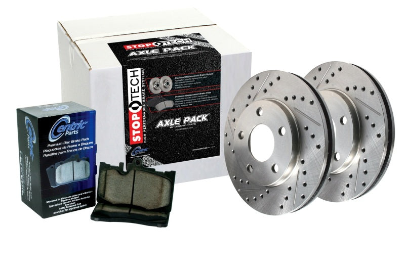 Stoptech Sport Axle Pack, Drilled & Slotted, Rear