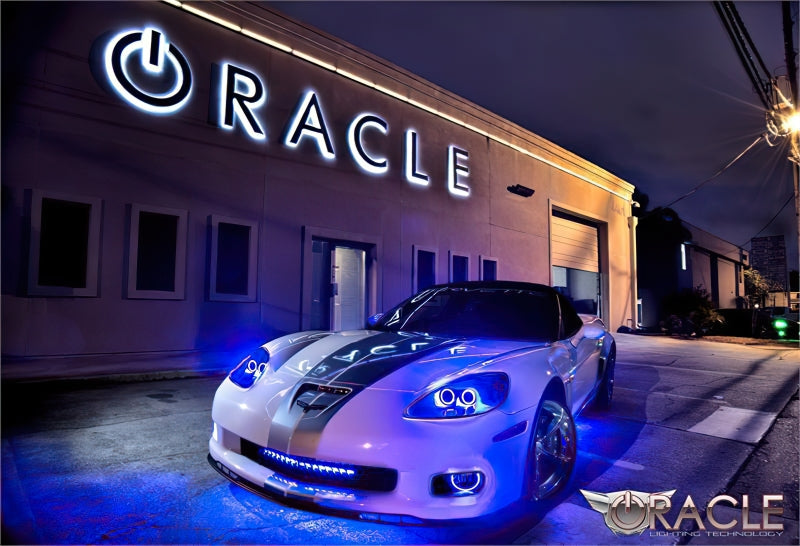 ORACLE Lighting Oracle 05-13 Chevrolet Corvette C6 LED Fog Light Halo Kit - Blue
