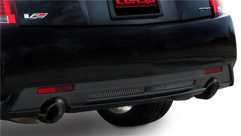 CORSA Performance Corsa 2009-2014 Cadillac CTS Sedan V 6.2L V8 Black Sport Axle-Back Exhaust
