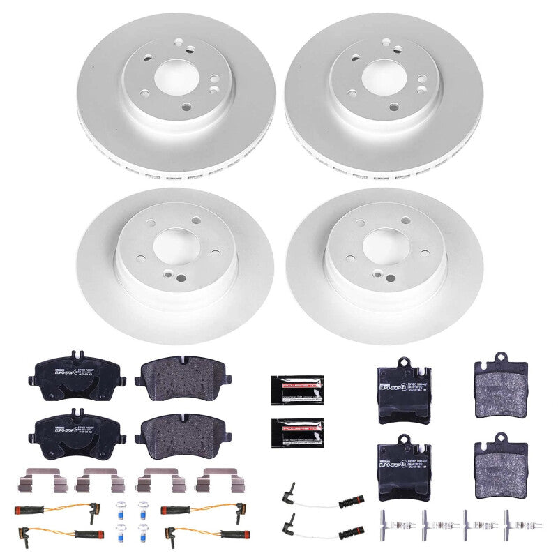 PowerStop Power Stop 2003 Mercedes-Benz C230 Front and Rear Eurostop Brake Kit