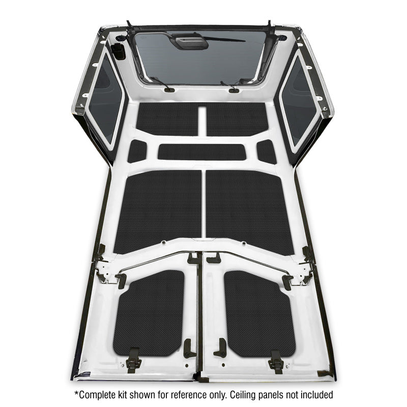 DEI 18-23 Jeep Wrangler JL 4-Door Boom Mat Rear Side Window Trim - 4 Piece - Black
