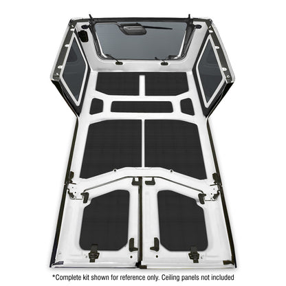 DEI 18-23 Jeep Wrangler JL 4-Door Boom Mat Rear Side Window Trim - 4 Piece - Black