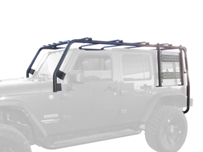 Body Armor 4x4 07-18 Jeep Wrangler JK 4dr Roof Rack Frame Crossbars/Rails