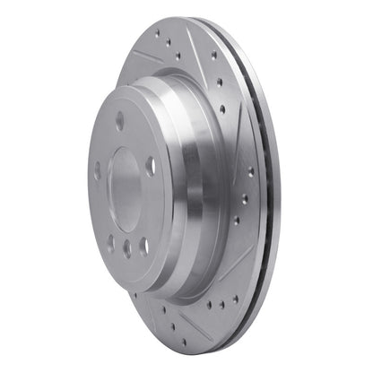 R1 Concepts R1 06-20 BMW 420i (Mexico) Rear Right Drilled & Slotted Silver Brake Rotor