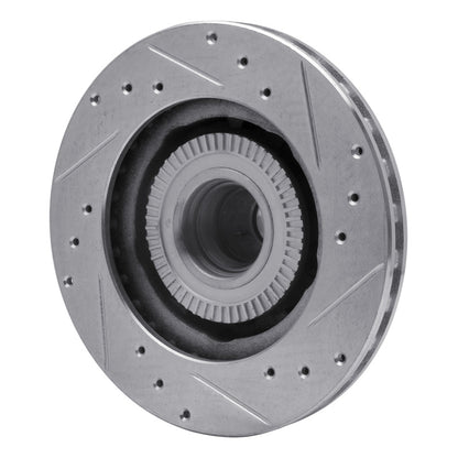 R1 Concepts R1 91-94 Ford Explorer Front Left Drilled & Slotted Silver Brake Rotor