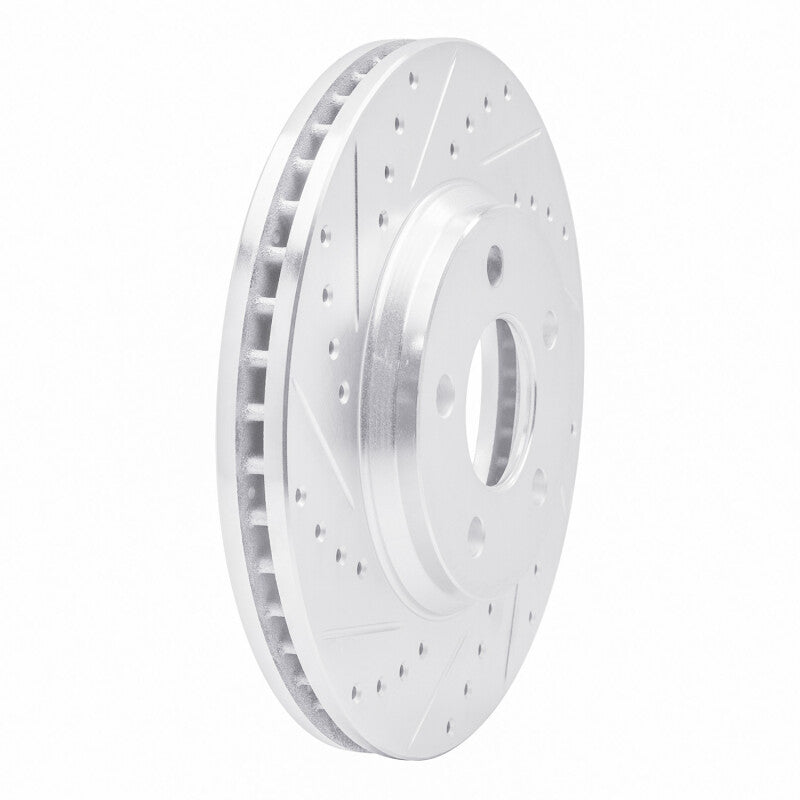 R1 Concepts R1 05-05 Buick Park Avenue Front Left Drilled & Slotted Silver Brake Rotor
