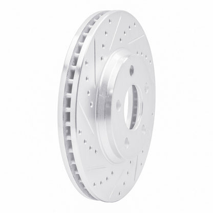 R1 Concepts R1 05-05 Buick Park Avenue Front Left Drilled & Slotted Silver Brake Rotor