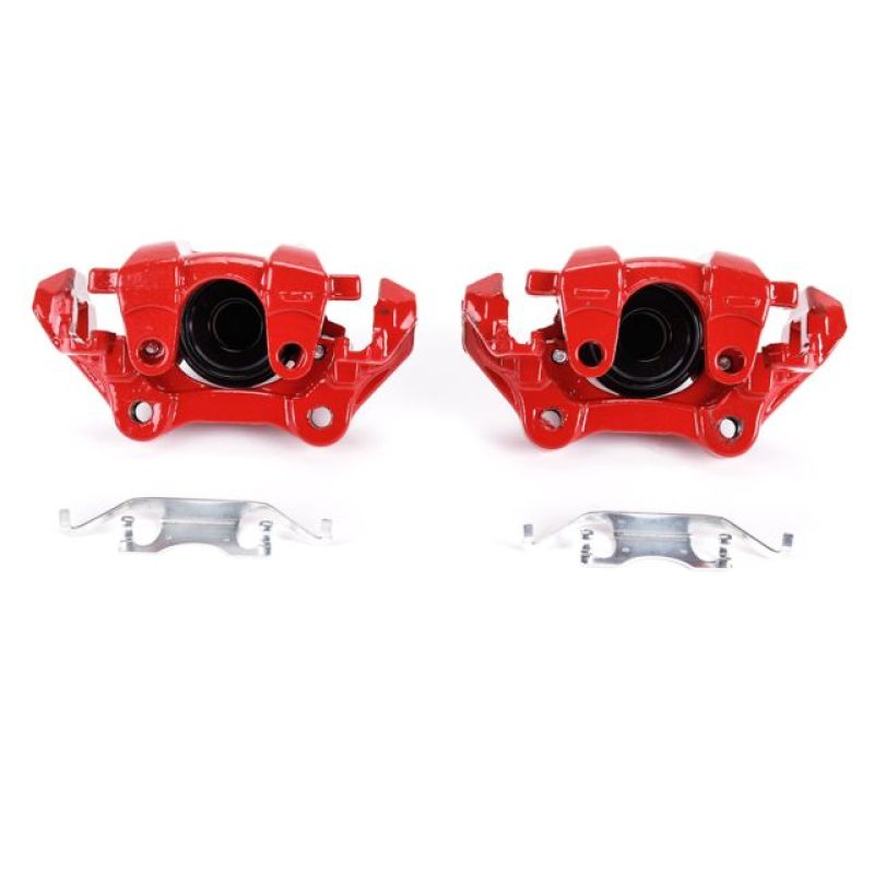 PowerStop Power Stop 11-17 Dodge Durango Rear Red Calipers w/Brackets - Pair